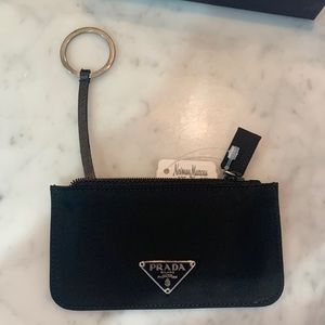 Prada keychain wallet